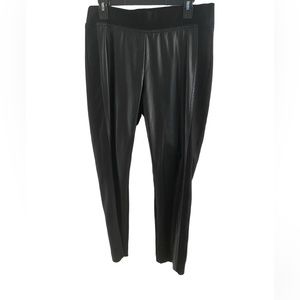 Ethyl Classic Black Faux Leather Pants